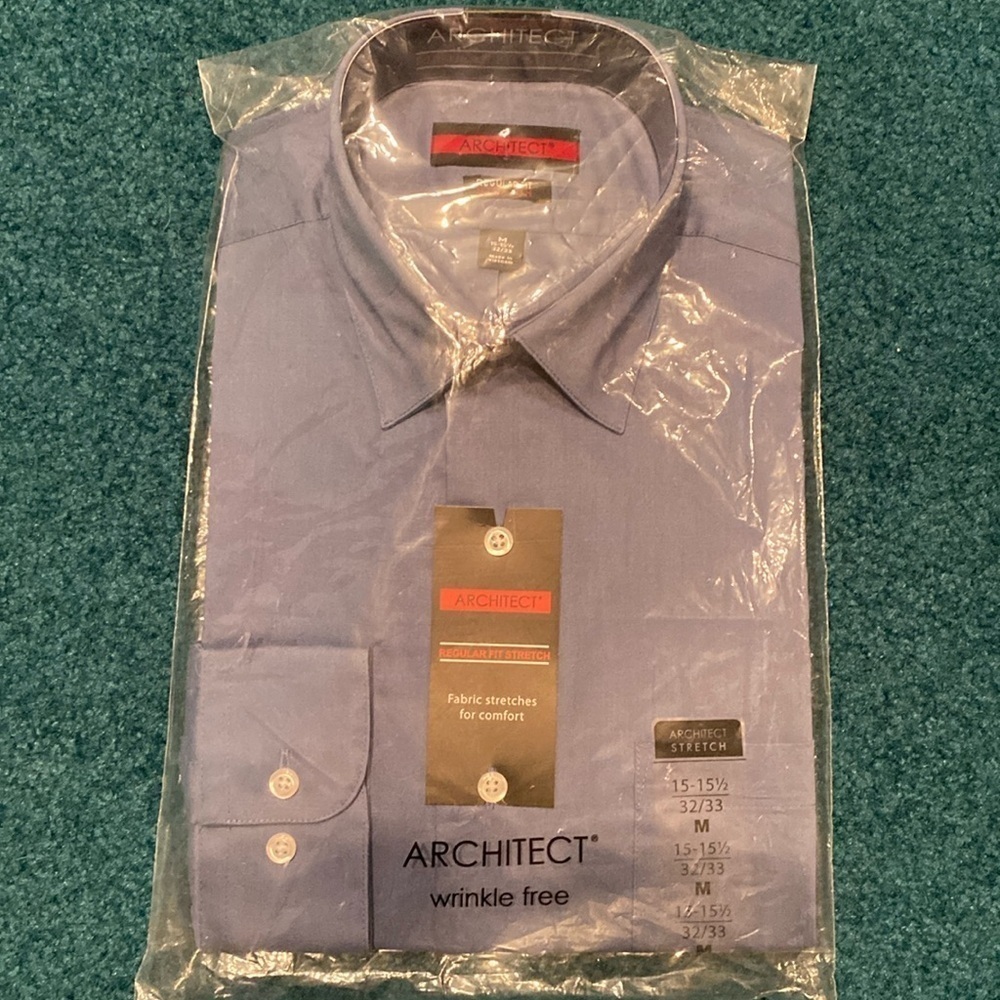 Architect NWT dress shirt - Medium 15-15.5 32/33